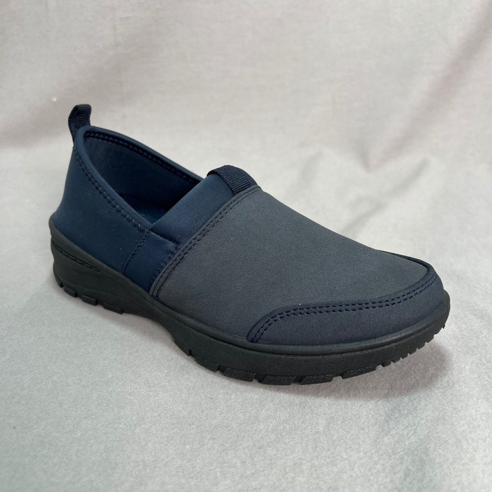 Easy Street Zenni Navy Blue Comfort Slip On Loafers All Day Work Travel Shoe 7M